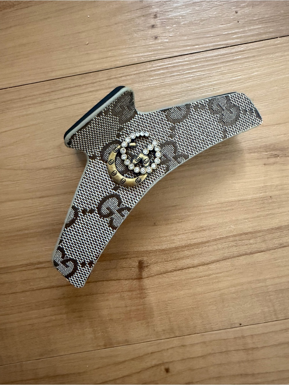 GG Monogram Designer Luxury Large Hair Claw